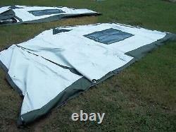ONE MILITARY SURPLUS 16 x16 FRAME TENT DOOR SECTION US ARMY -NO FRAMES INCLUDED