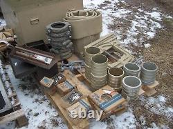 ONE-MILITARY SURPLUS WATER FLAT FIRE HOSE 6x6 ALUMINUM PIPE FITTING SET ARMY