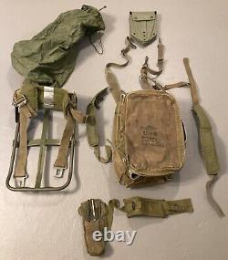 ORIGINAL VTG US ARMY M5 MEDIC KIT BAG FIRST AID BACKPACK USMC NAVY With FRAME