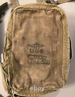 ORIGINAL VTG US ARMY M5 MEDIC KIT BAG FIRST AID BACKPACK USMC NAVY With FRAME