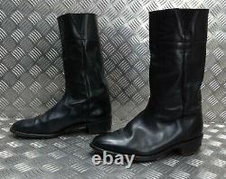 Officers Leather Calf Wellington Genuine British Military Issued Boots Size 10