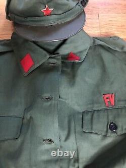 Old Full Albanian Military Winter Soldier Uniforme-communism Time Army
