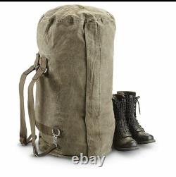 Olive Green German Army (Bundeswehr) Heavy-duty Canvas Duffle Bag Military Issue