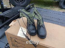 One Case. 12. Pairs Size 13.5 N Narrow Jungle Boots Military Surplus Army Lot