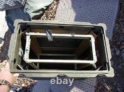 One Military Hardigg Surplus Shock Mount Rail Unit Storage Case Container Army