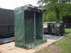 One. Military Surplus 2- Man Portable Field Shower Tent Camping Hunting Us Army