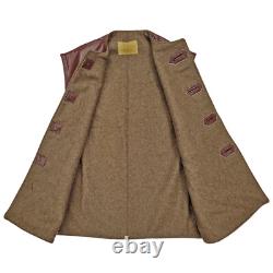 Original Army Vest Vintage Belgian Military Jerkin WW2 Leather Wool Waistcoat