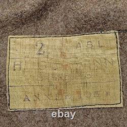 Original Army Vest Vintage Belgian Military Jerkin WW2 Leather Wool Waistcoat