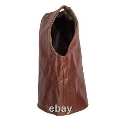 Original Army Vest Vintage Belgian Military Jerkin WW2 Leather Wool Waistcoat