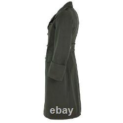 Original Austrian Army Coat Long Wool Grey Warm Heavy Overcoat Military Surplus