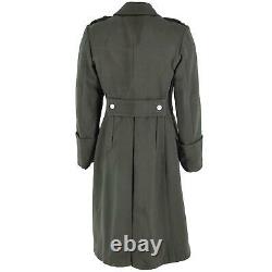 Original Austrian Army Coat Long Wool Grey Warm Heavy Overcoat Military Surplus