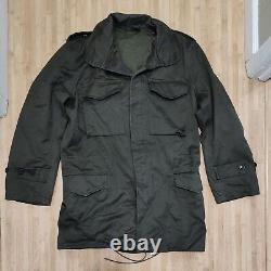 Original Authentic 1987 Greek Military M65 Field Uniform Jacket Olive Army Parka