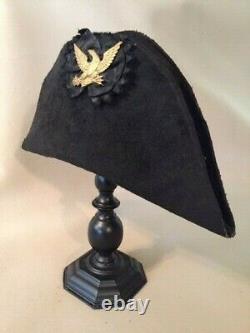 Original Early US Military Bicorn or Chapeau, 1850s. (Civil War, Kepi, Shako)