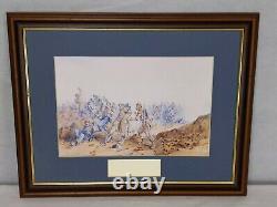 Original Framed MOD Military Picture Photograph Print Crimean War Inkerman