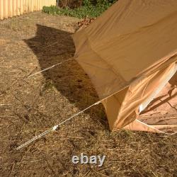 Original French Army 2-Person Desert Tent-Genuine Military Outdoor Camping Tan