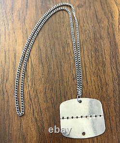Original French Army Dog Tag & Chain Unused Military Surplus RESELLERS Lot Of 30