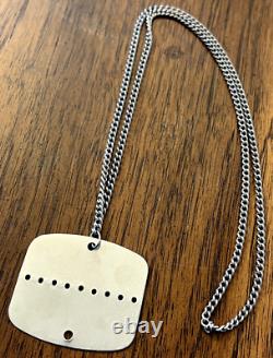 Original French Army Dog Tag & Chain Unused Military Surplus RESELLERS Lot Of 30