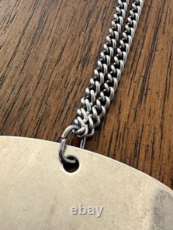 Original French Army Dog Tag & Chain Unused Military Surplus RESELLERS Lot Of 30