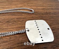 Original French Army Dog Tag & Chain Unused Military Surplus RESELLERS Lot Of 30