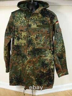 Original German Army Military Flecktarn Camouflage Field Coat RARE! NEW! Large