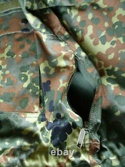 Original German Army Military Flecktarn Camouflage Field Coat RARE! NEW! Large