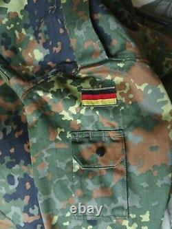 Original German Army Military Flecktarn Camouflage Field Coat RARE! NEW! Large