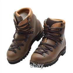 Original German Military Army Hiking Boots Leather Vibram Outdoor Brown