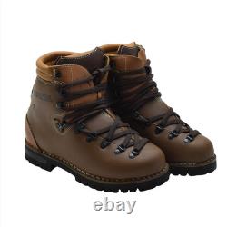 Original German Military Army Hiking Boots Leather Vibram Outdoor Brown