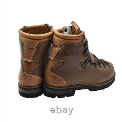 Original German Military Army Hiking Boots Leather Vibram Outdoor Brown