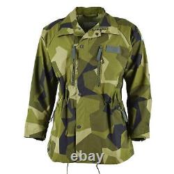 Original Swedish Army Heavy Jacket M90 Splinter Camo Field Troops Military New