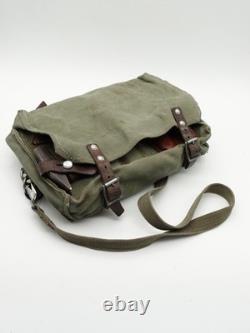 Original Swiss Army Military Electrician Mechanic Tool Bag Leather Canvas 1974