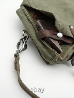 Original Swiss Army Military Electrician Mechanic Tool Bag Leather Canvas 1974