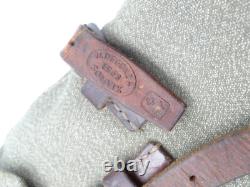 Original Swiss Army Military Electrician Tele Tool Bag Leather Salt & Pepper Ftg