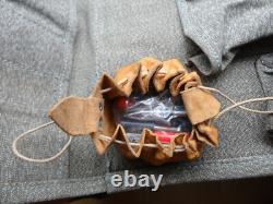 Original Swiss Army Military Electrician Tele Tool Bag Leather Salt & Pepper Ftg