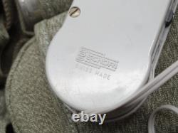 Original Swiss Army Military Electrician Tele Tool Bag Leather Salt & Pepper Ftg