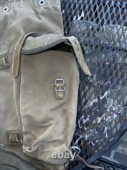 Original Tauern Sack German Army Rucksack Dated With Serial Number And Name
