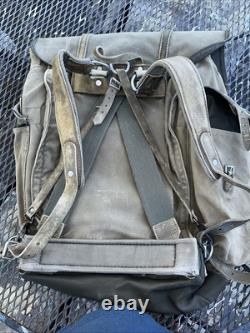 Original Tauern Sack German Army Rucksack Dated With Serial Number And Name