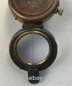 Original WWI Military Compass by Koehn, Geneva, Switzerland in Original Case