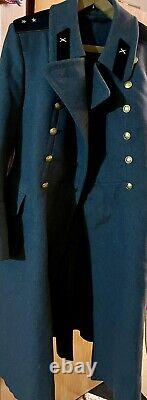Overcoat Shinel Military Coat Fur Winter Soviet Original Army USSR Size 50-3C