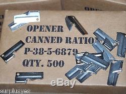 P38 Can Opener Case 500 Shelby USA Army USMC Military Survival Mess Kit Prepper