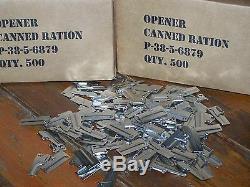 P38 P-38 Shelby Can Opener 500 Case Survival Mess Kit Military USMC Army USA