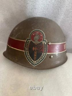PHILIPPINE MILITARY ARMY HELMET 1950s Owned by General Segundo Pilar Velasco