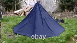 POLISH BLUE ARMY MILITARY LAAVU TENT 2 PERSON 2x PONCHO SHELTER TARP USED SIZE 2