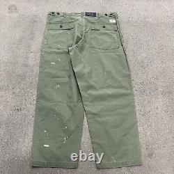 POLO RALPH LAUREN Mens 38x30 Relaxed Fit Surplus Military Olive Pants NWT