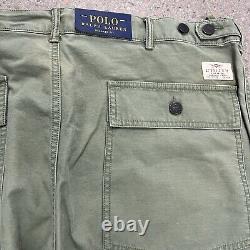 POLO RALPH LAUREN Mens 38x30 Relaxed Fit Surplus Military Olive Pants NWT