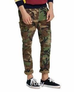 POLO RALPH LAUREN SURPLUS MILITARY CAMO BDU FATIGUE CARGO PANTS 32x32 CAMOUFLAGE