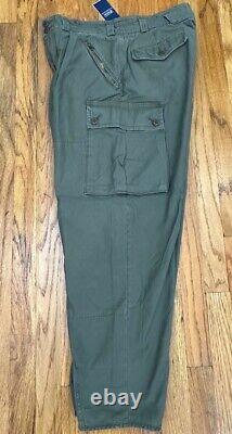 POLO Ralph Lauren Pleated Baggy Army Military Field Surplus Cargo Pants 34 RRL