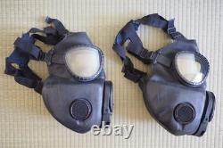 Pair of Vintage US Military Army Field M17 Series Gas Masks