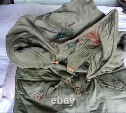 Parka, olive green. Military, vintage