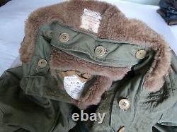 Parka, olive green. Military, vintage